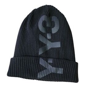 Y-3 x ADIDAS Logo Knit Beanie Hat Black Yohji Yamamoto OS